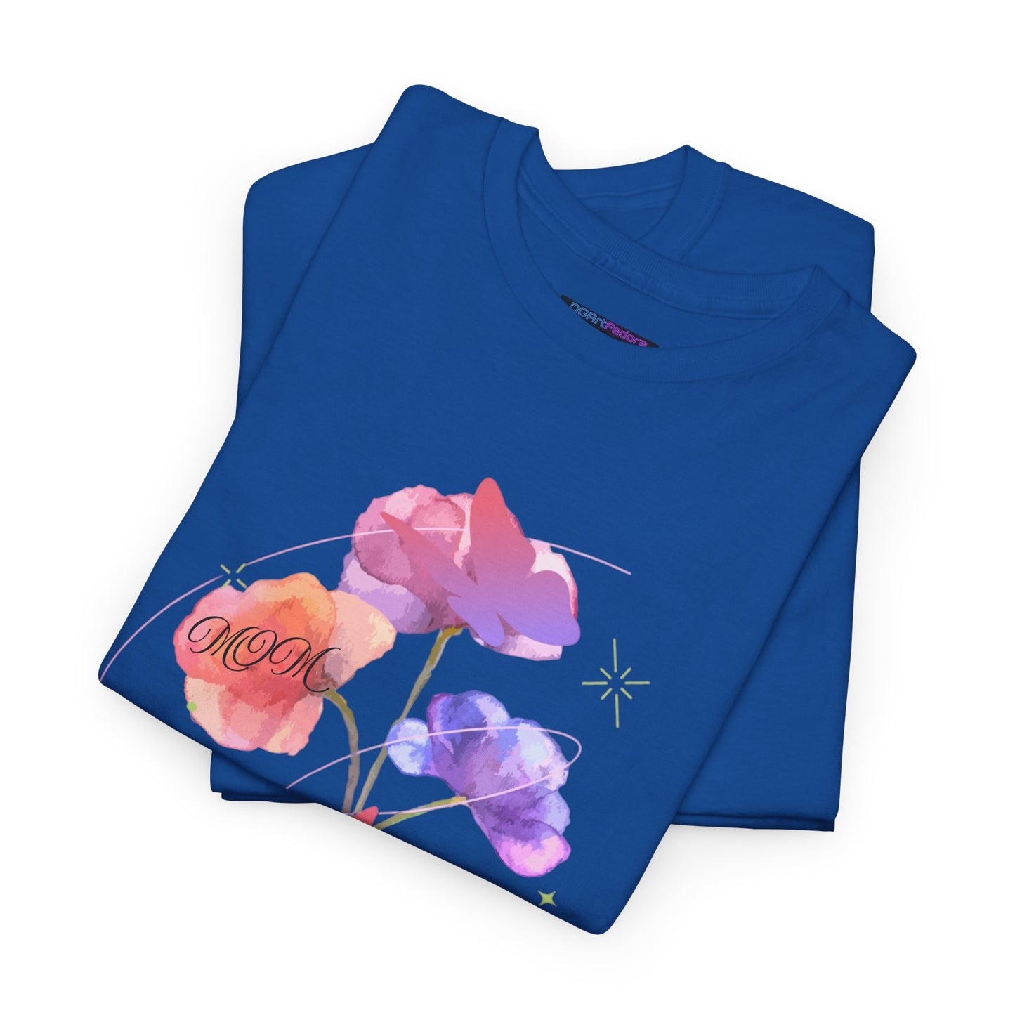 Dreamy Watercolor Flowers & Butterfly - Heavy Cotton Tee