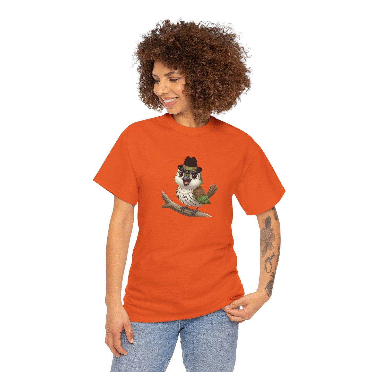 Unisex Heavy Cotton Tee Ciguita Chillin' on a Branch