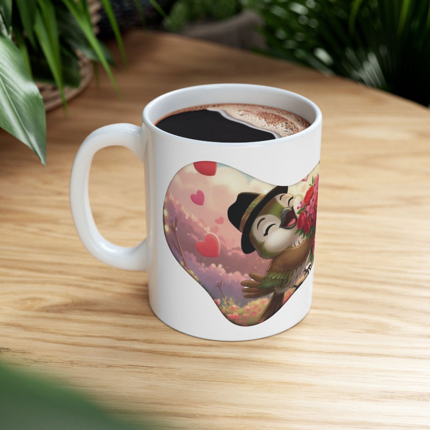 Ceramic Mug, (11oz, 15oz) Ciguita Heart and Quote