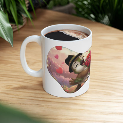 Ceramic Mug, (11oz, 15oz) Ciguita Heart and Quote