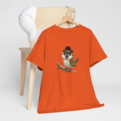 Unisex Heavy Cotton Tee Ciguita Chillin' on a Branch