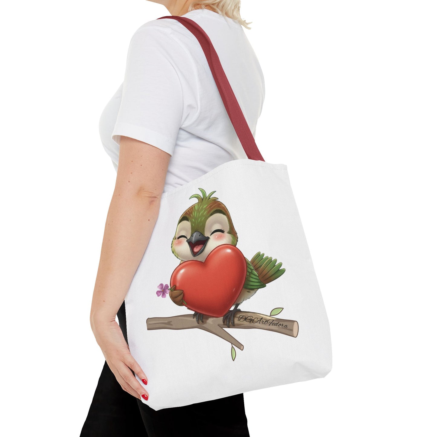 Tote Bag (AOP) - Ciguita Hugging Heart