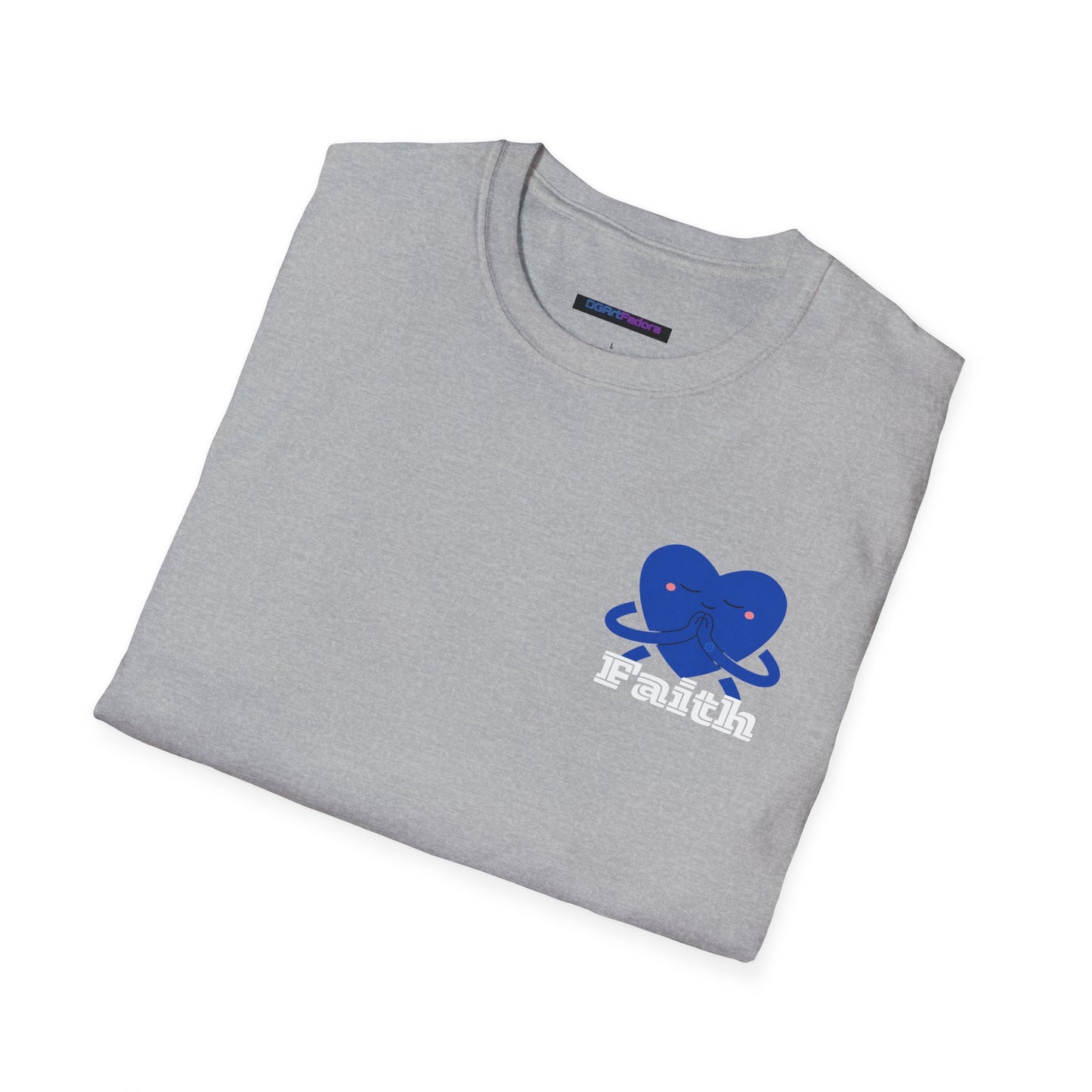 Unisex Softstyle T-Shirt - Heart, Prayer, Faith