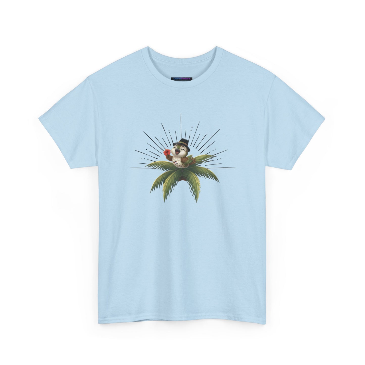 Unisex Heavy Cotton Tee Ciguita Tropical Sunrise