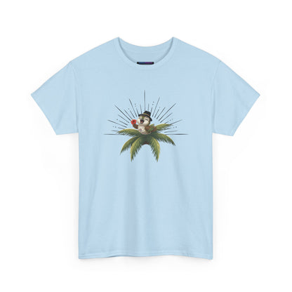 Unisex Heavy Cotton Tee Ciguita Tropical Sunrise