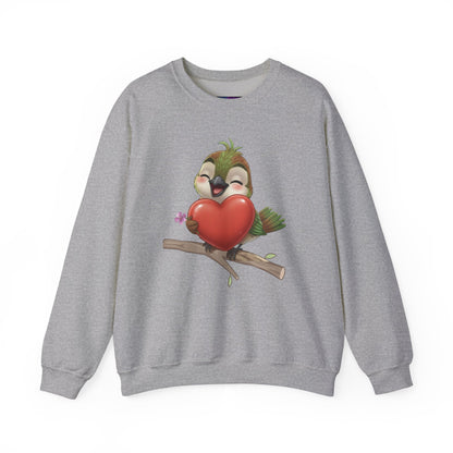 Unisex Heavy Blend Crewneck Sweatshirt Ciguita Hugging a Heart