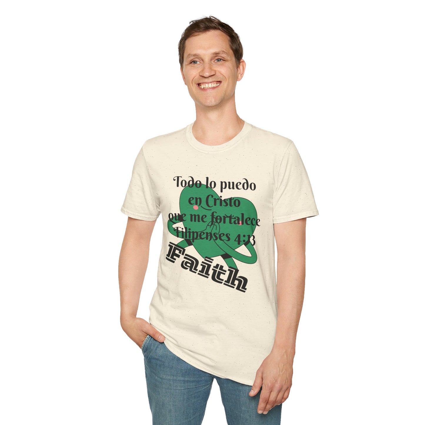Unisex Softstyle T-Shirt - Filipenses 4:13 Todo lo Puedo en Cristo