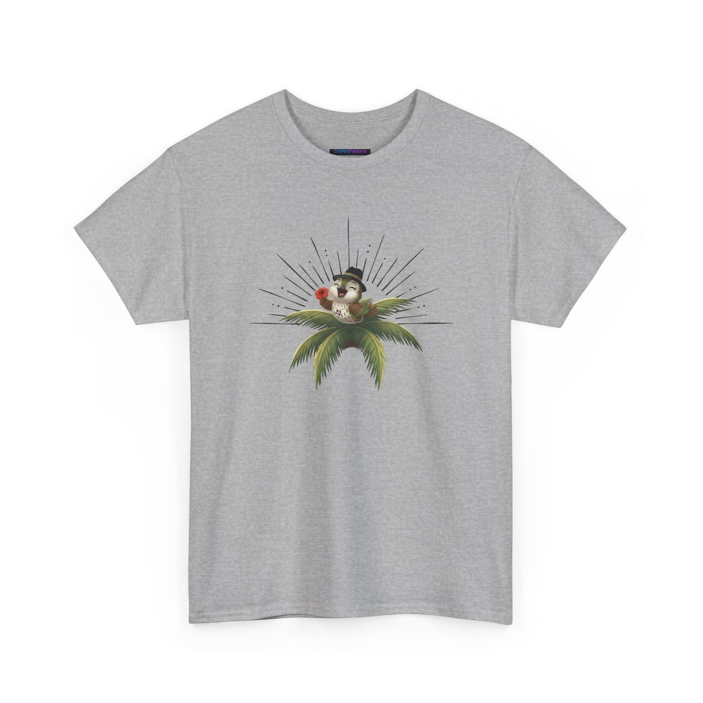 Unisex Heavy Cotton Tee Ciguita Tropical Sunrise
