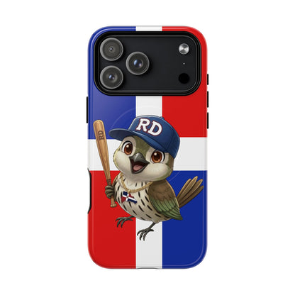 Dominican flag with Cigüa ready for baseball Tough Magnetic Iphone Cases