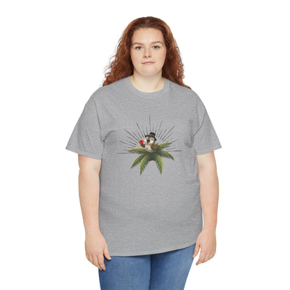 Unisex Heavy Cotton Tee Ciguita Tropical Sunrise