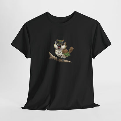 Unisex Heavy Cotton Tee Ciguita Chillin' on a Branch