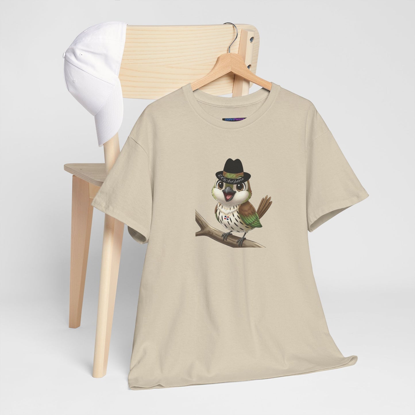Unisex Heavy Cotton Tee Ciguita Chillin' on a Branch