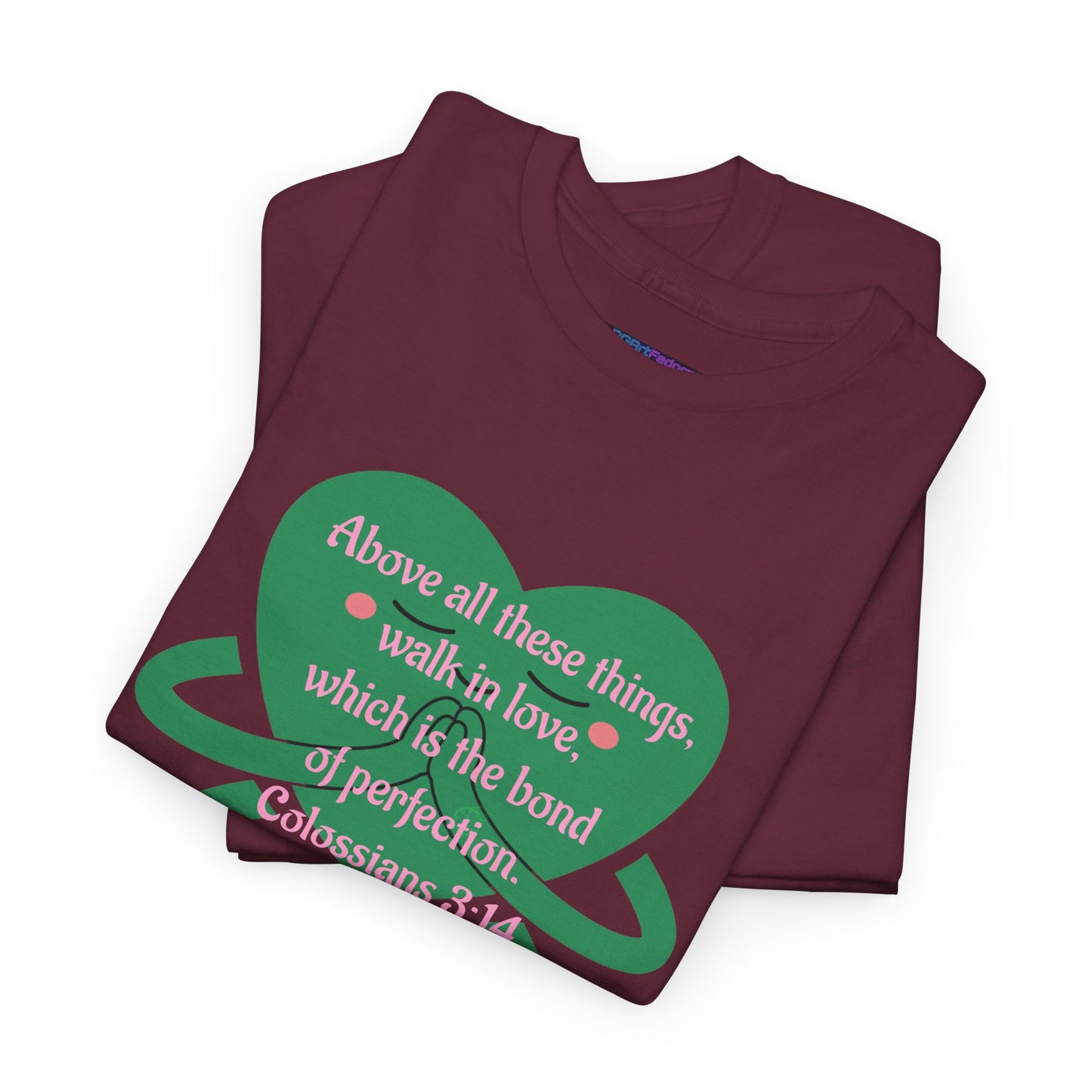 Unisex Heavy Cotton Tee -Faith, Colossians 3:14