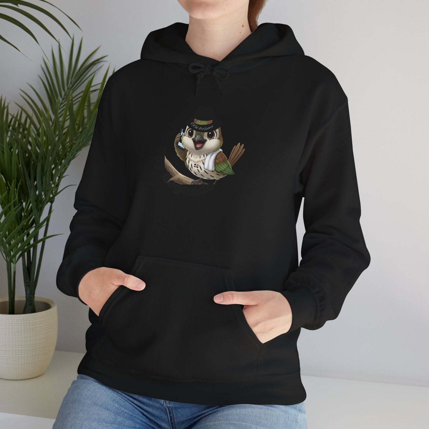 Unisex Heavy Blend  Hooded Sweatshirt with Cigüita "Voy llegando"