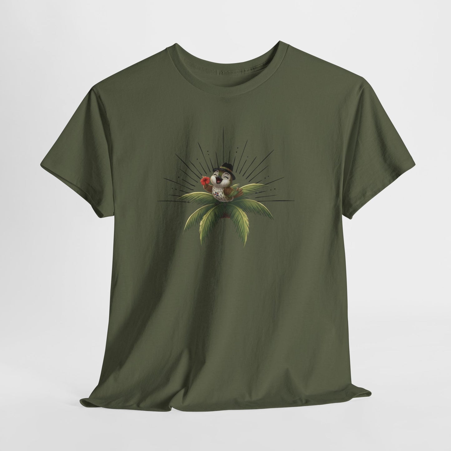 Unisex Heavy Cotton Tee Ciguita Tropical Sunrise
