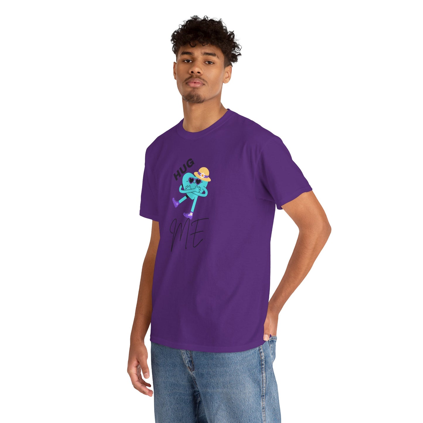 Unisex Heavy Cotton Tee HUG ME GIRL