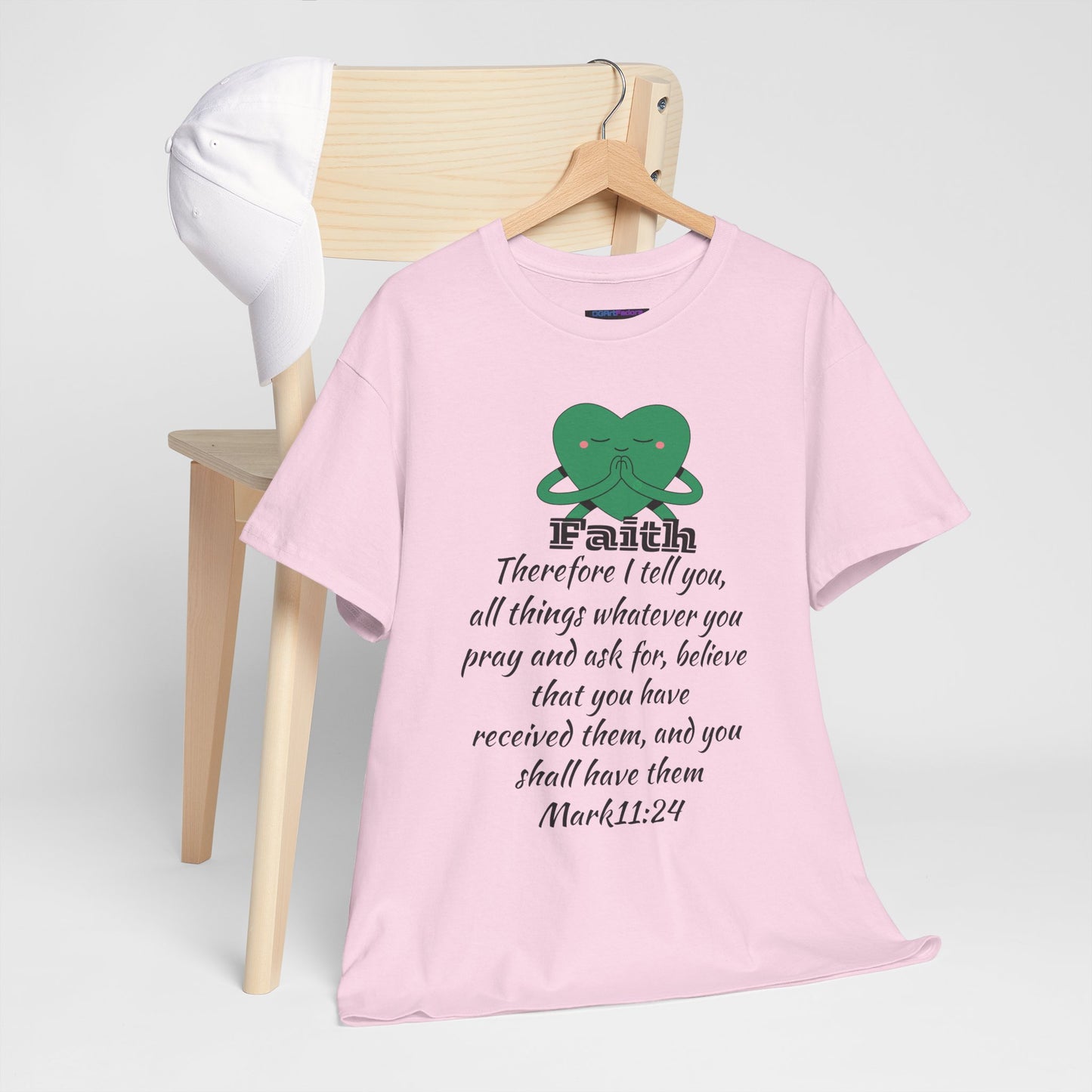 Unisex Heavy Cotton Tee - Faith Mark 11:24