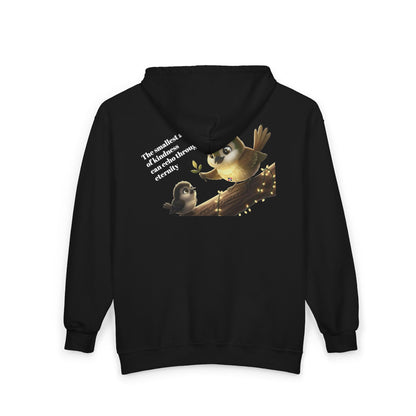 Unisex Heavy Blend Full Zip Hooded Sweatshirt Act of Kindness x Cigüita on Back