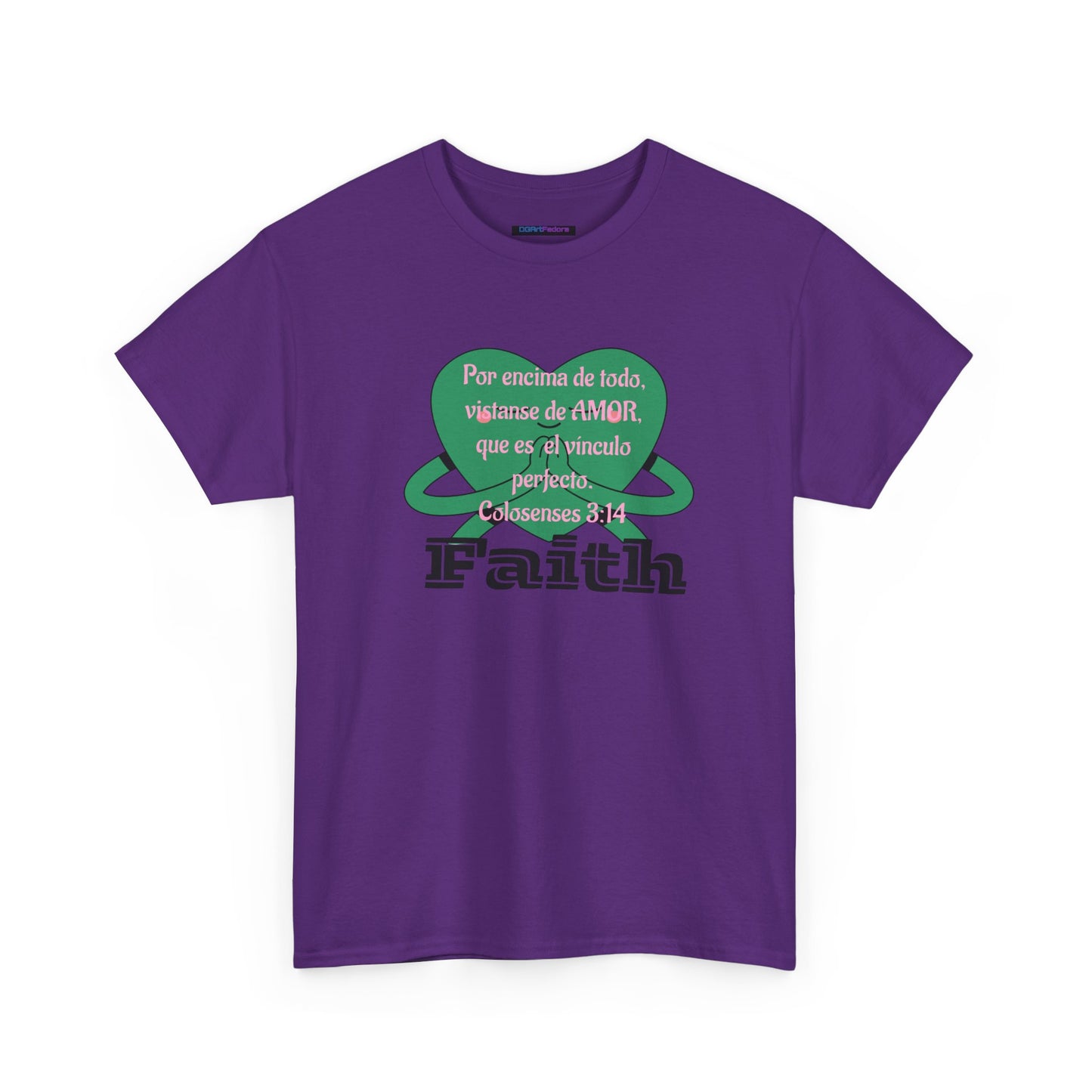 Unisex Heavy Cotton Tee - Fe (Faith), Colosenses 3:14