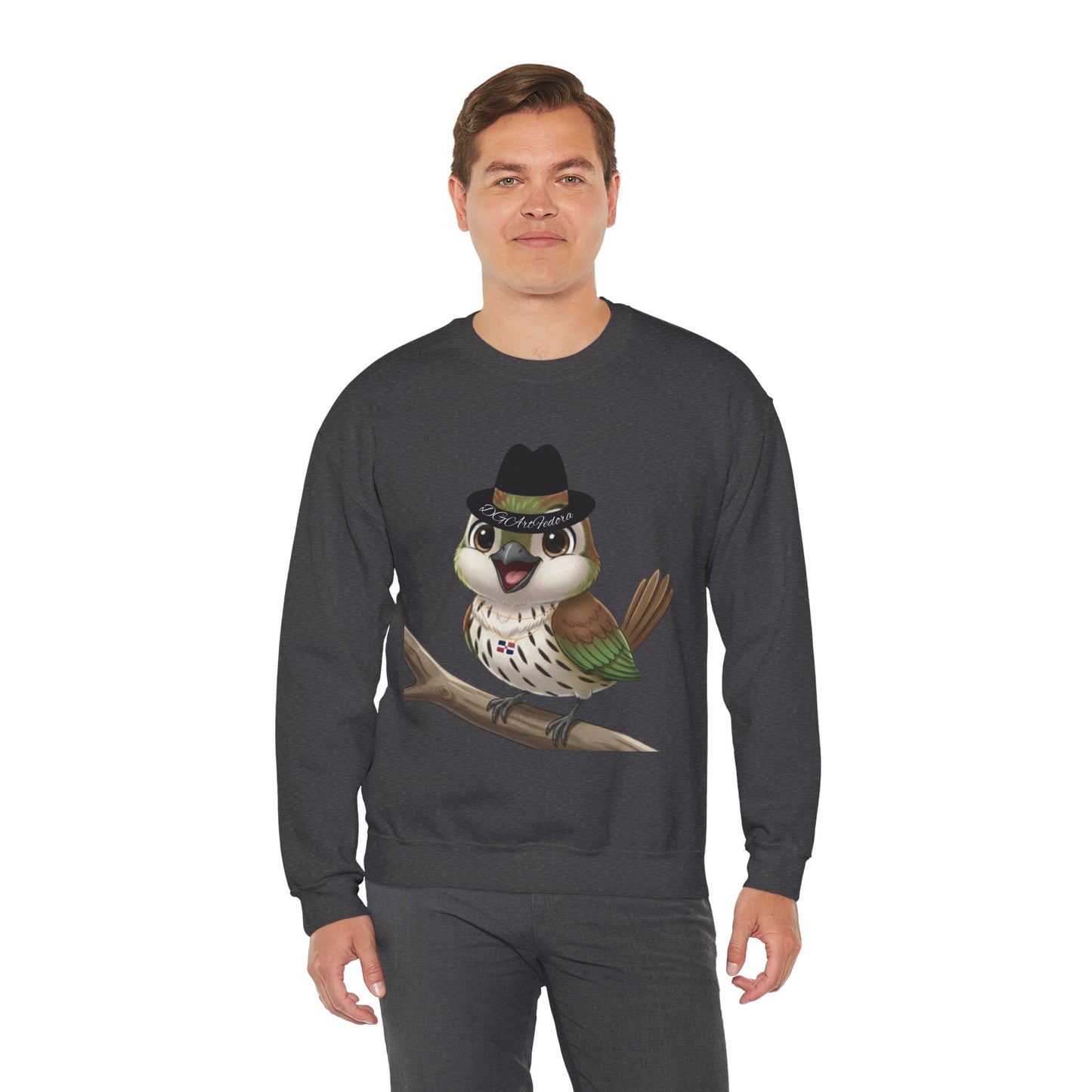 Unisex Heavy Blend Crewneck Sweatshirt Cigüita the Palmchat