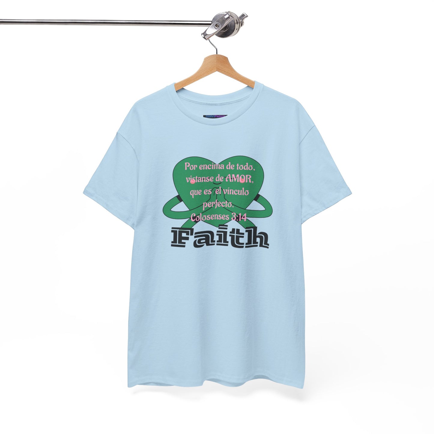 Unisex Heavy Cotton Tee - Fe (Faith), Colosenses 3:14