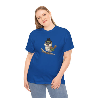 Unisex Heavy Cotton Tee Ciguita Chillin' on a Branch